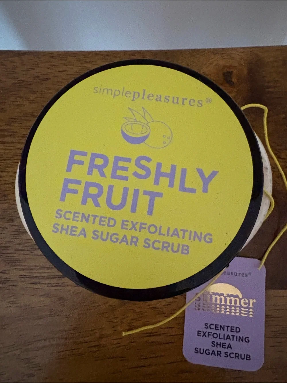 Simple Pleasures Freshly Fruit Vanilla Coconut Shea Sugar Scrub